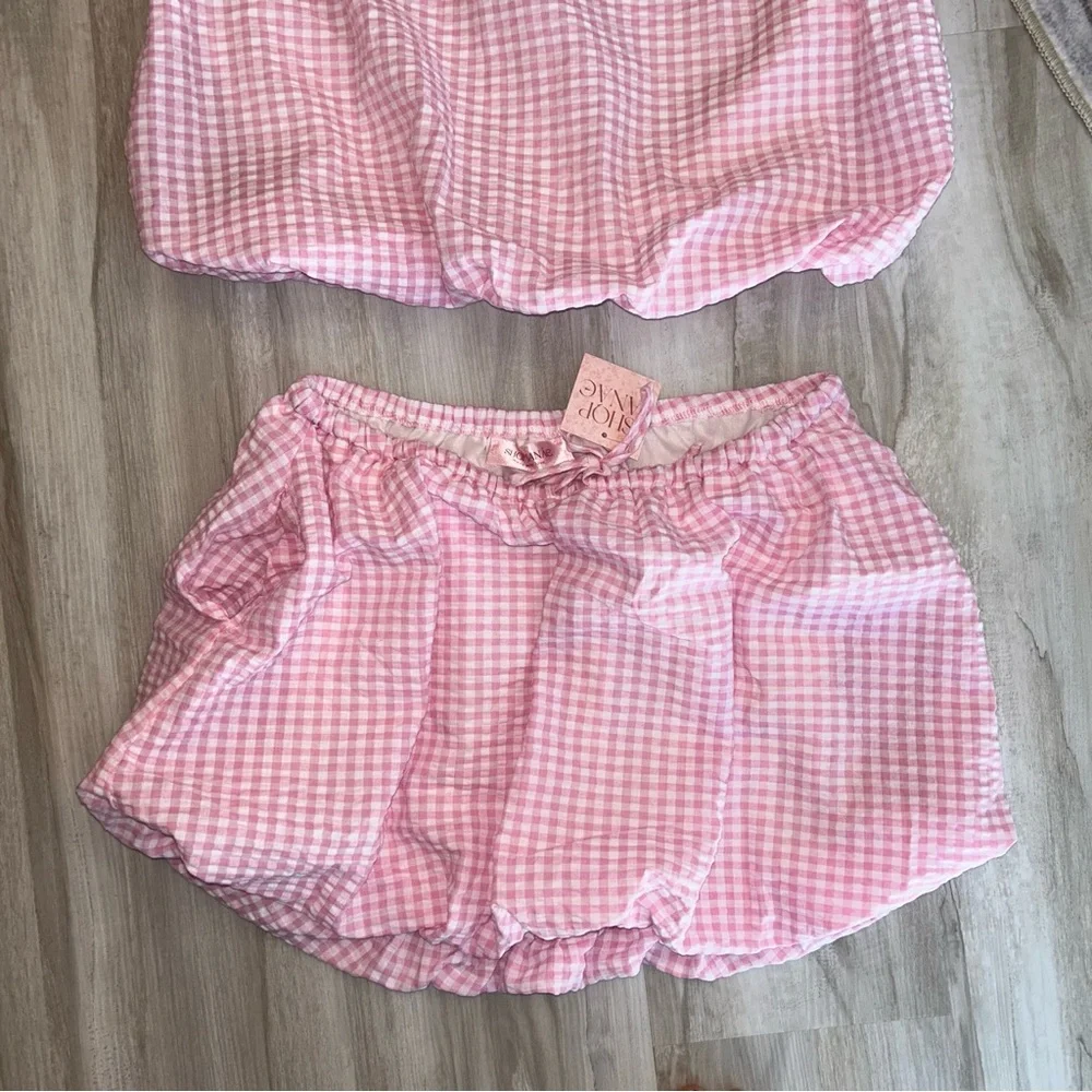 NWT BUCKETLIST Gingham Set - Picture 3 of 4